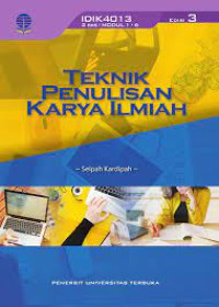 Image of Teknik Penulisan Karya Ilmiah